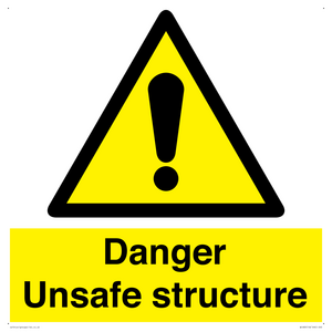 danger unsafe structure
